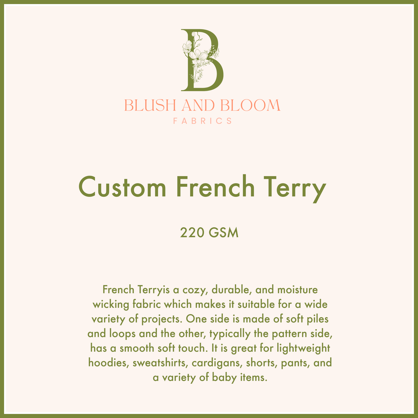 Custom French Terry