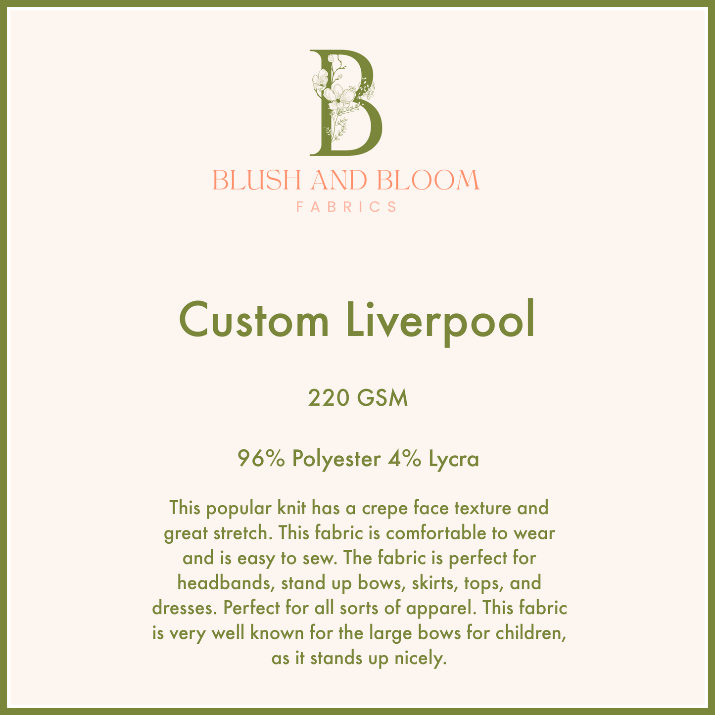 Custom Liverpool 220 GSM