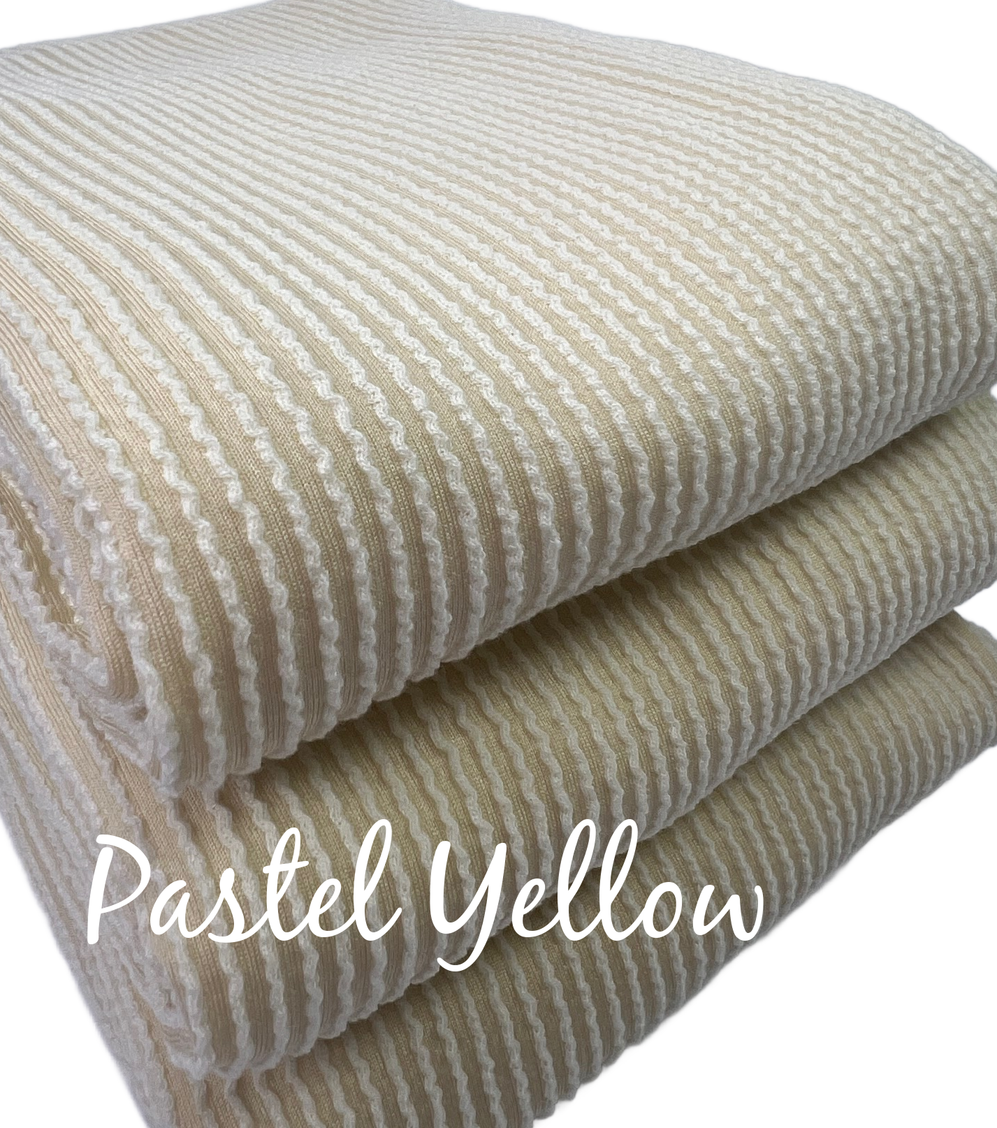 Urban Rib Two Toned Pastel Yellow, Urban Rib Fabric
