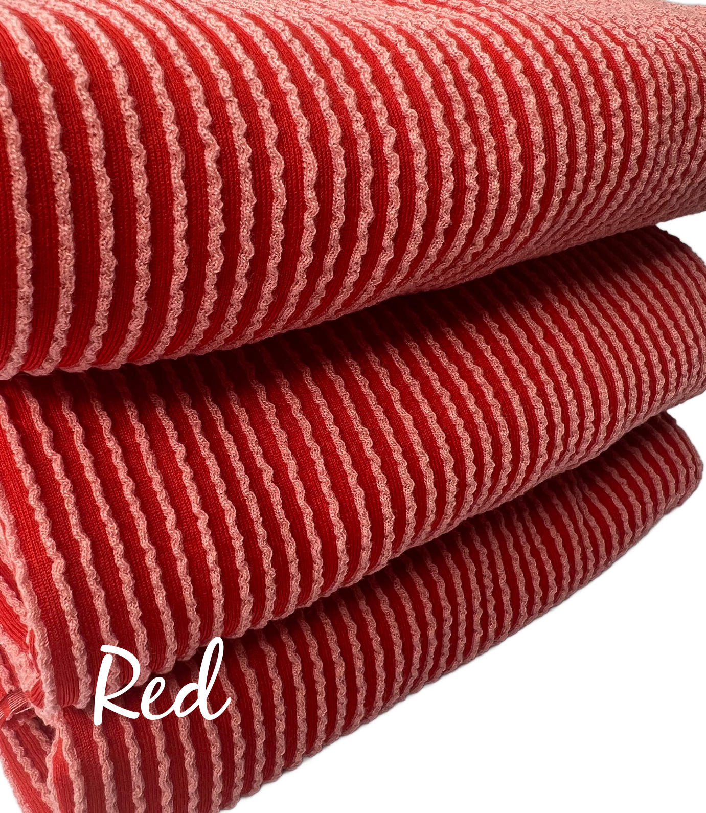 Urban Rib Two Toned Red, Urban Rib Fabric