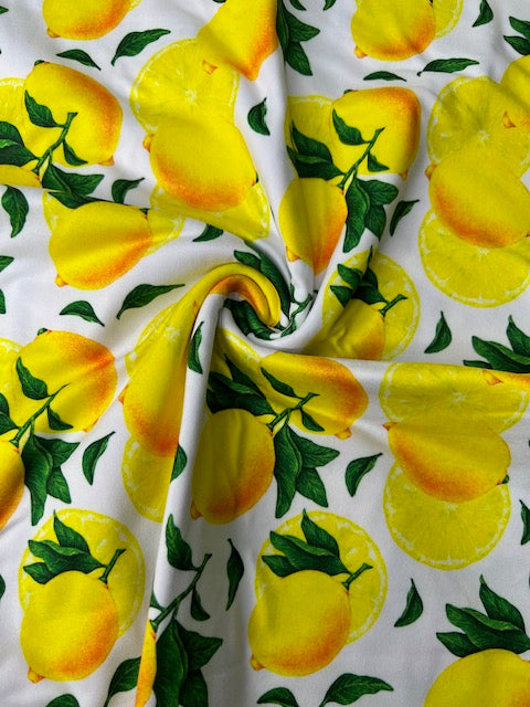 Lemon Babe DBP Fabric, Super Soft Stretchy DBP Fabrics