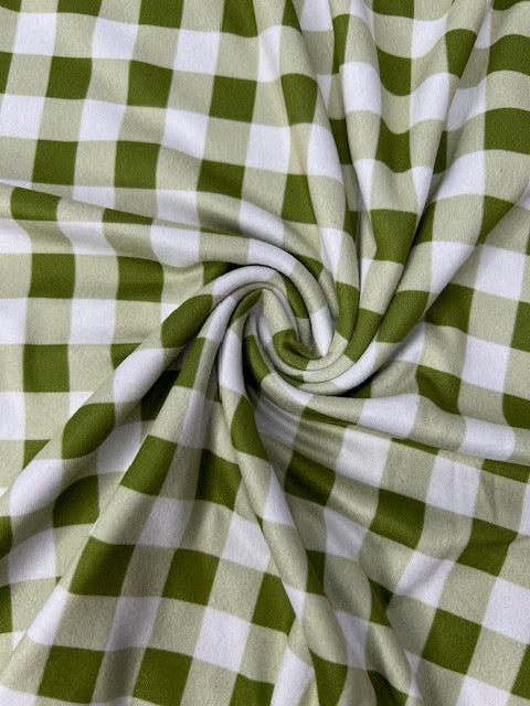 Cate & Rainn Charlotte Gingham Green DBP Fabric