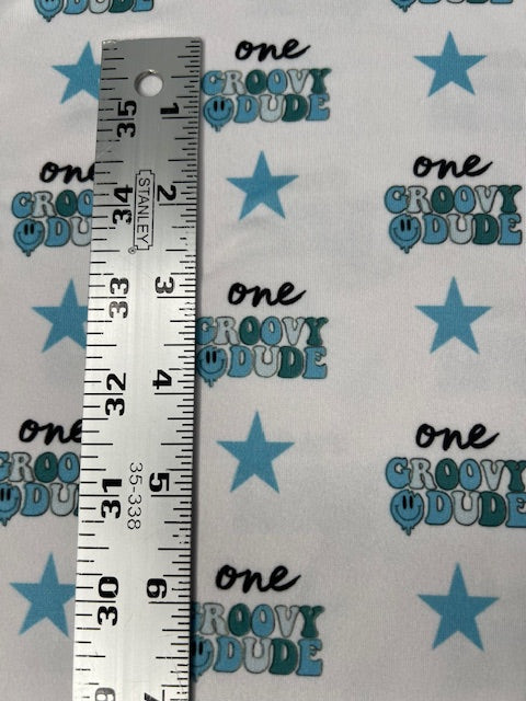 Retro Patterns, Retro Boy DBP Knit Fabric, One Groovy Dude Fabric