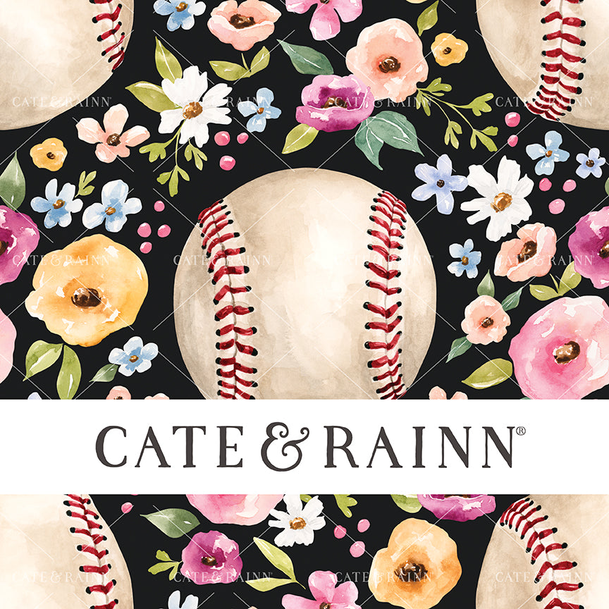 Cate & Rainn Melody Baseball Floral Black