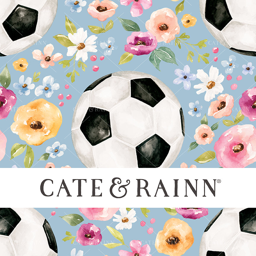 Cate & Rainn Melody Soccer Floral Blue